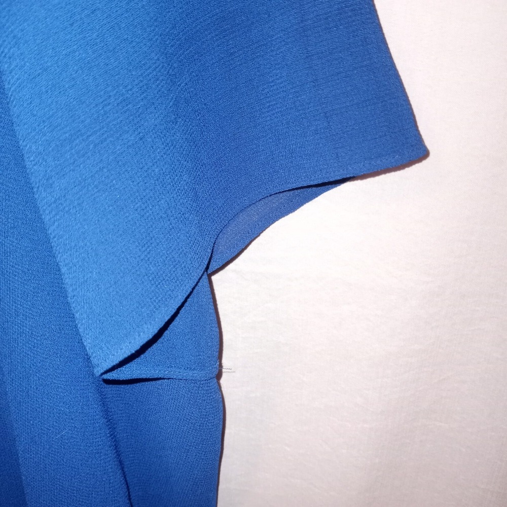 Studio I 20W Sleeveless Dress Long Sheer Jacket Embroidered Blue - Picture 8 of 15